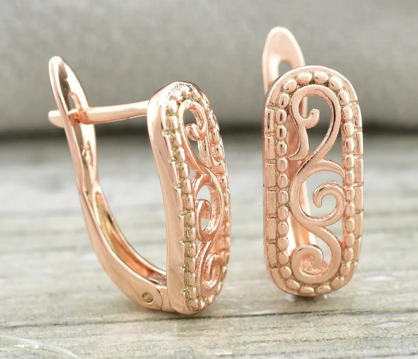 Сережки Xuping 23753, розмір 15*6мм, позолота РО Київ - фото 1