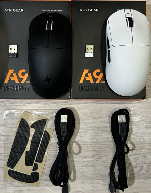Atk A9 (plus) - игровая мышь 1K 53g. paw 3395, huano optical Харьков - изображение 1