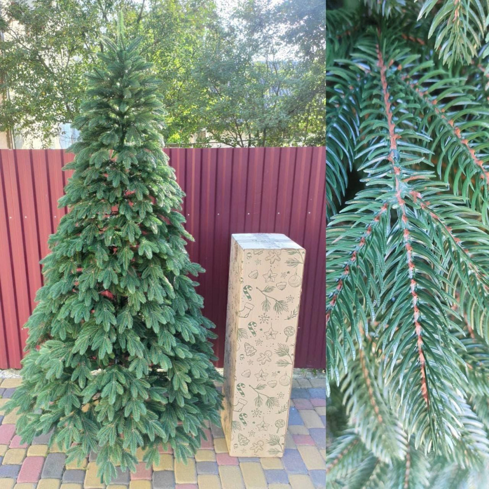 Елка искусственная новогодняя «Литая Швейцарская» зеленая 1.5 / 1.8 / 2.1 / 2.3 / 2.5 м Киев - изображение 1