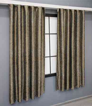 Комплект коротких штор VR-Textil Жаккард Fantasy № 1631ш Капучино 140х170 см 2 шт (35-0290) Киев