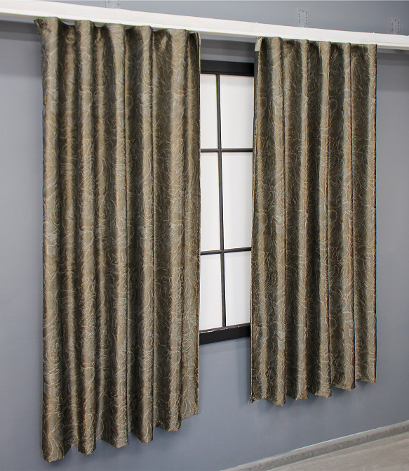 Комплект коротких штор VR-Textil Жаккард Fantasy № 1631ш Капучино 140х170 см 2 шт (35-0290) Киев - изображение 3