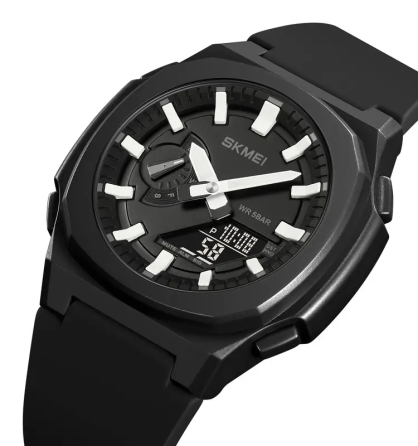 Годинник чоловічий наручний Skmei 2091 (Чорний/Білий/Чорний) Вінниця