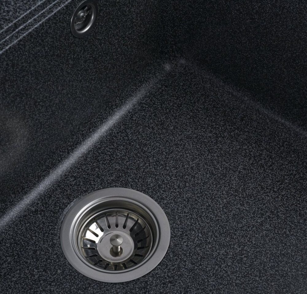 VALESO Комплект: Мийка VESTA 5852 графіт + Змішувач 56 B NESP графіт + Сифон 1041 Киев - изображение 3