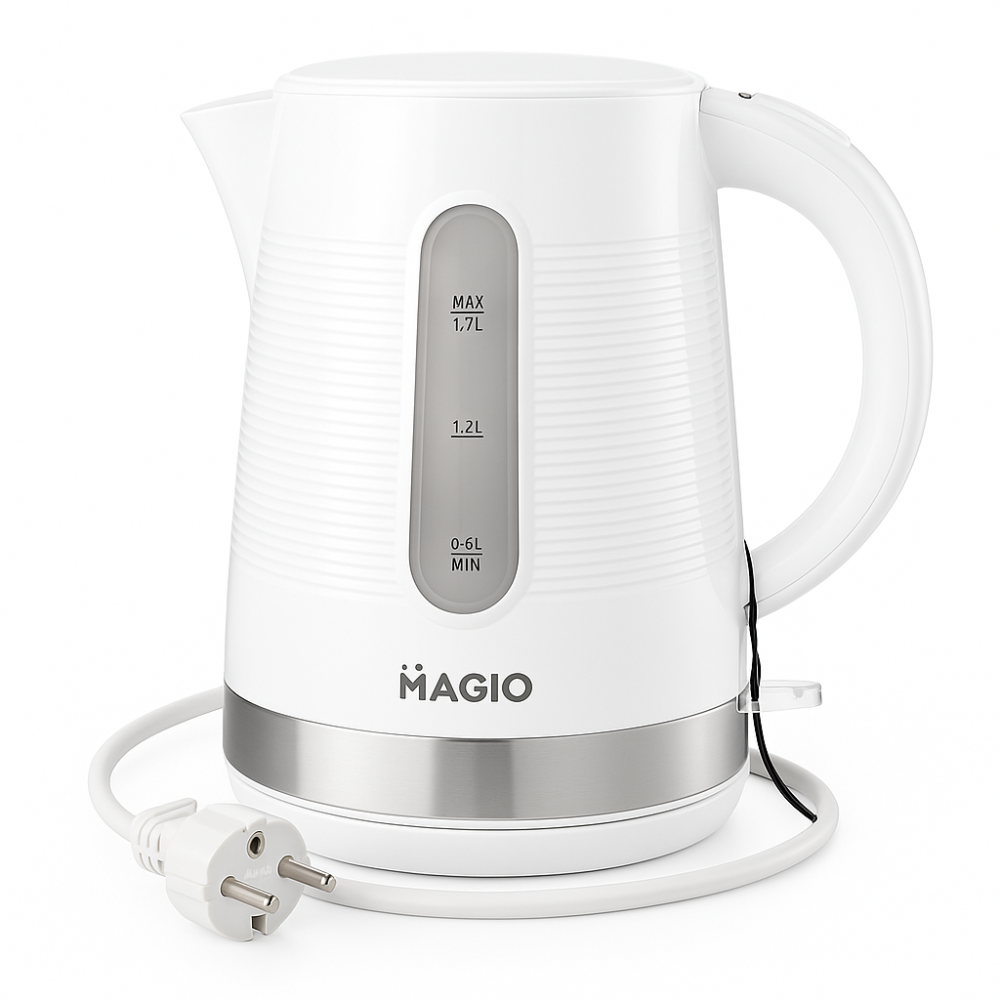 Мощный кухонный чайник MAGIO MG-100 1.7 л 1700 Вт, Чайник красивый электрический дисковый KJ-89 Львов - изображение 11