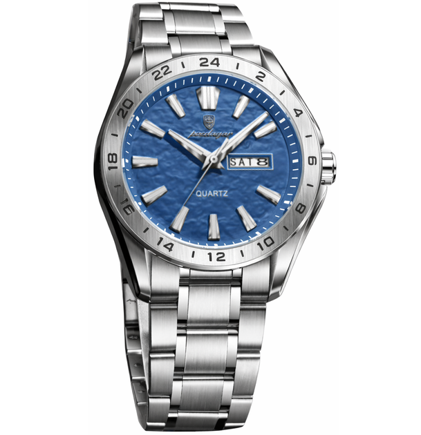 Годинник чоловічий наручний кварцовий Poedagar Cruize Сріблястий Вінниця - фото 1