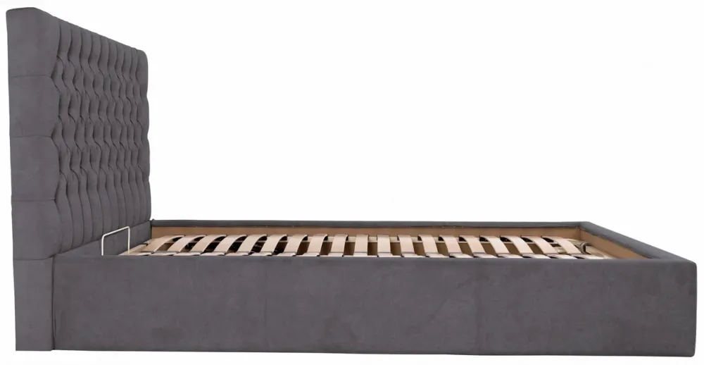 Кровать Cambridge Comfort 120 х 190 см Мисти Dark Grey С подъемным механизмом и нишей для белья Темно-серый Киев - изображение 4