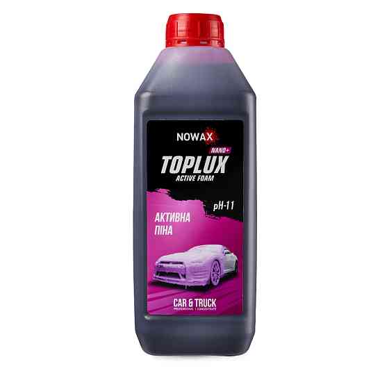 Активна піна Nowax Toplux Nano+Active Foam концентрат для безконтактної мийки 1л Львів
