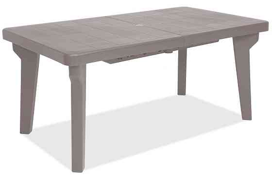 Стіл для саду пластиковий розсувний BICA Bergen, сіро-бежевий Київ