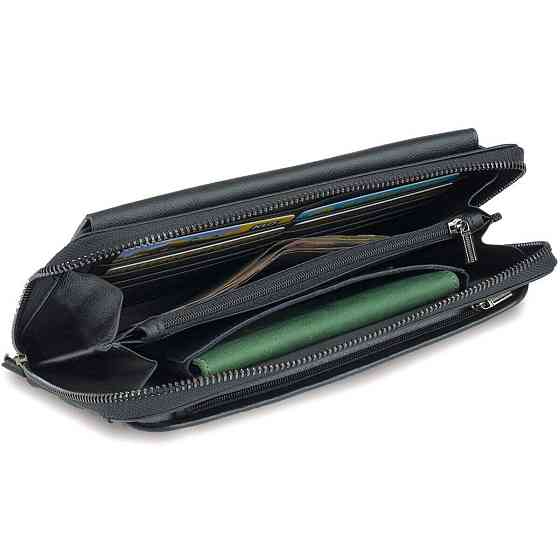 Мужской клатч-барсетка с ремешком на руку Vintage 14654 Черный Киев