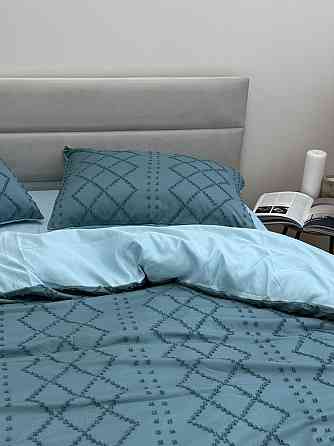 Ecotton Комплект постільної білизни Ecotton Jaquard двоспальний Євро 210х215 бірюзовий Коломия