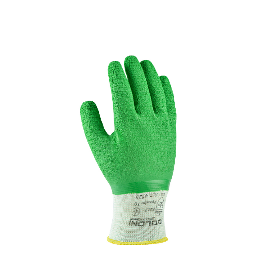 Рукавички 4526 латексне покриття повний облив ребристі в'язаний манжет ДКГ Житомир - изображение 1