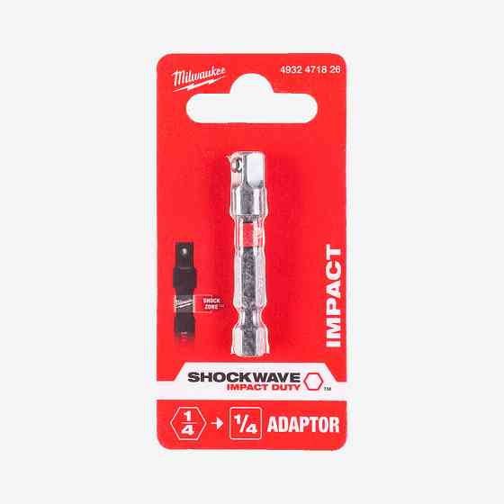 Переходник ShW MILWAUKEE з 1/4''HEX на 1/4'' квадратный хвостовик Одесса