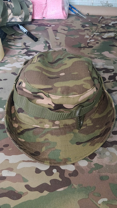 Панама чоловіча тактична маскувальна мультикам чоловіча тактична натуральна тканина анти москітна сі Одеса - фото 16