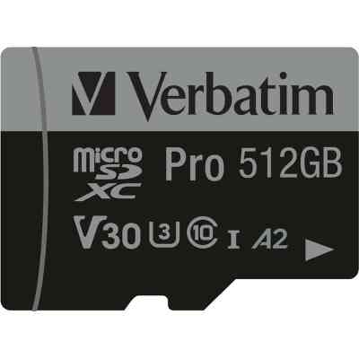 Карта пам&apos;яті Verbatim 512GB microSDXC class 10 UHS-III PRO (47046) Вінниця