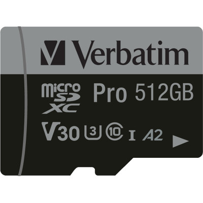 Карта пам&apos;яті Verbatim 512GB microSDXC class 10 UHS-III PRO (47046) Вінниця - фото 2
