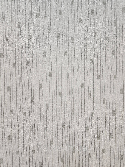 Шпалери вінілові на флізеліні AS creation The Bos 0.53х10 смужки дощик сіро сріблясті на білому Київ - фото 4