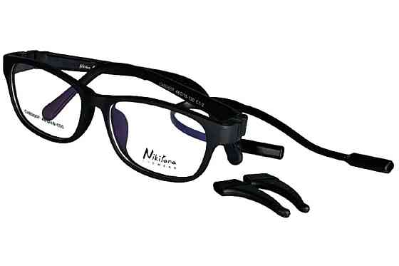 Дитяча оправа для окулярів Nikitana зі стоперами чорна Луцьк