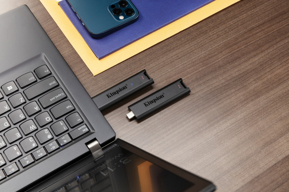 Флеш-накопичувач USB3.2 256GB Type-C Kingston DataTraveler Max Black (DTMAX/256GB) Чорний Харків - фото 11
