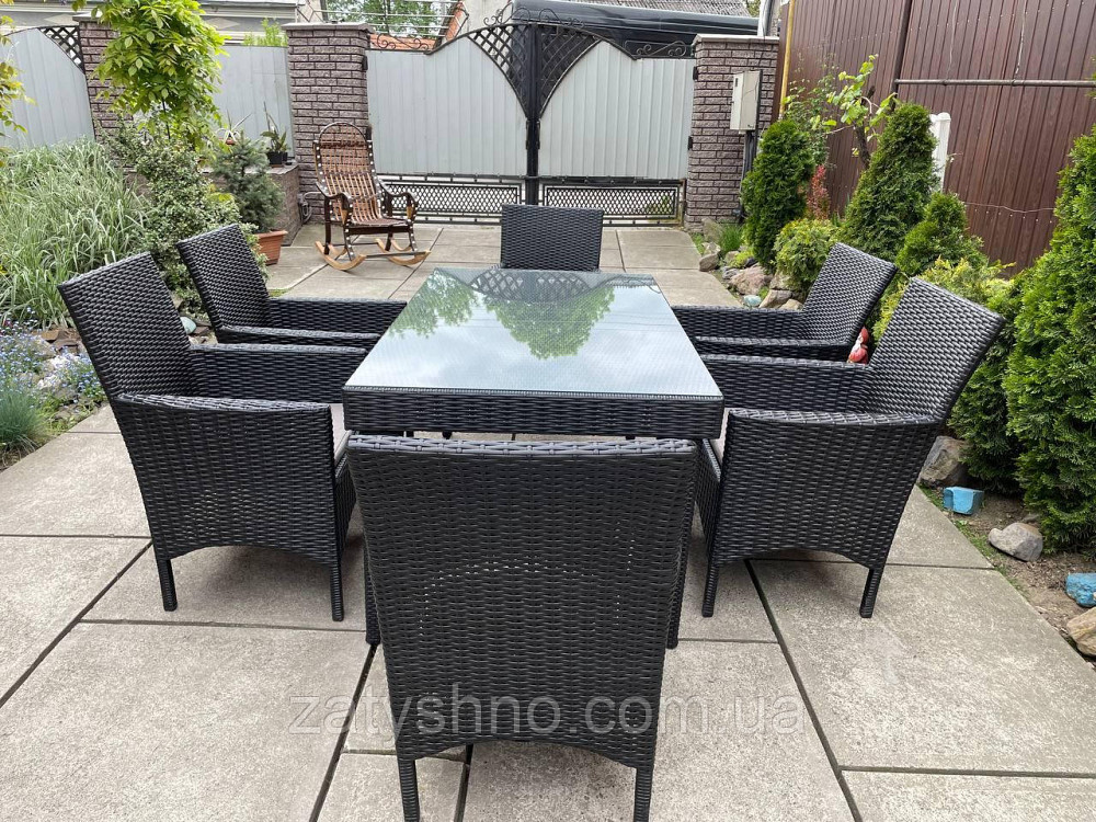 Набор мебели ротанговой с 6 креслами и столом Киев - изображение 4