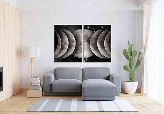 Модульная картина в гостиную / спальню  Місяць TLV-2_133 120х170  см Киев