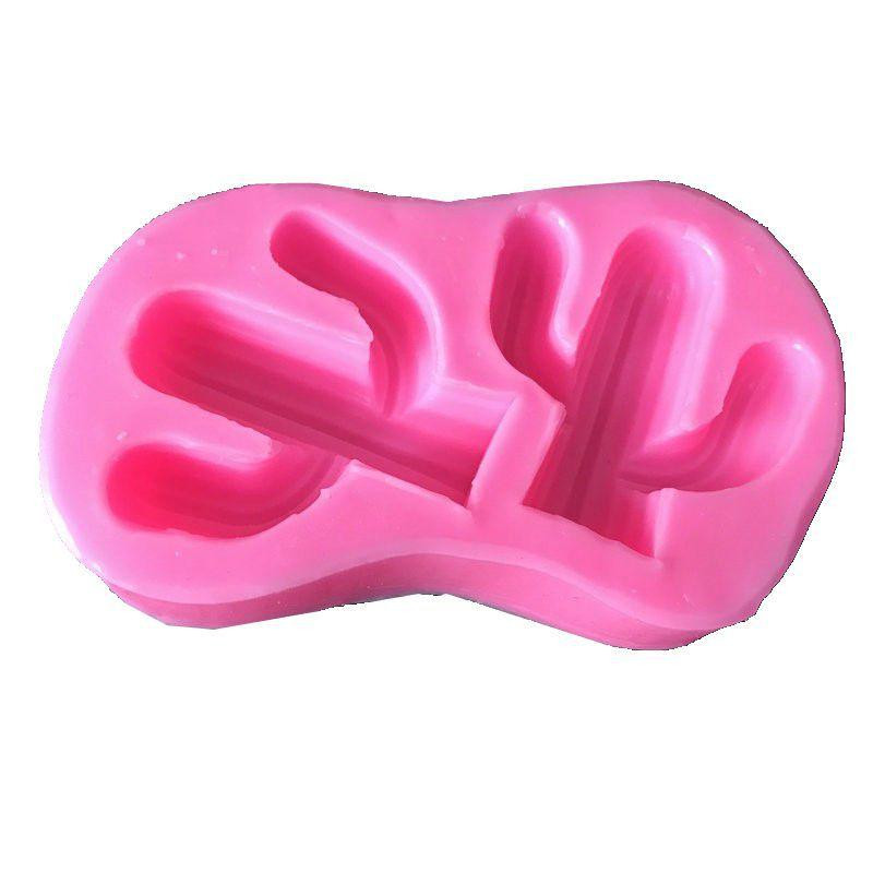 Молд силиконовый Кактусы 85 на 53 мм розовый Киев - изображение 6