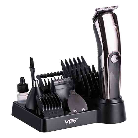 VGR Набір для стрижки волосся 5 в 1 машинка, триммер та бритва Vgr V-107 Коломия
