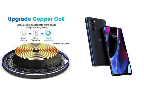 Бездротовий зарядний пристрій Copper до 30W для LG G8 THINQ, G8S ThinQ, G8X ThinQ, USB-C, LED Київ