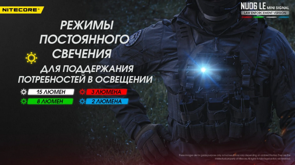 Универсальный сигнальный фонарь Nitecore NU06 LE фонарь-маяк Винница - изображение 11