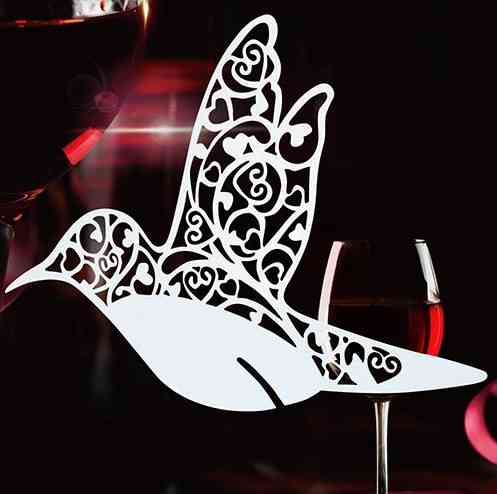 Банкетные карточки Колибри 10 штук 9 на 11 см белый Киев