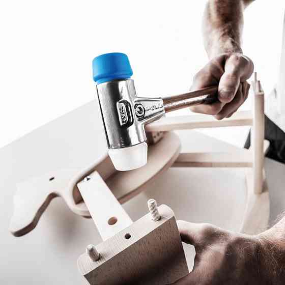 Молоток без віддачі HALDER Secural 3380 з поліуретановими насадками+HALDER Simplex 3117 насадки із полиуретану,суперпластику Одеса