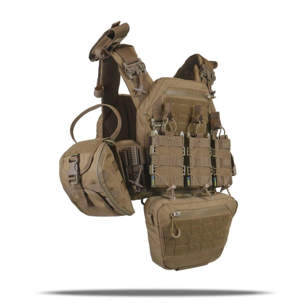 Тактична військова плитоноска з 8 підсумками штурмова плитоноска койот з швидким скидання матеріал кордура   WAR Львів - фото 5