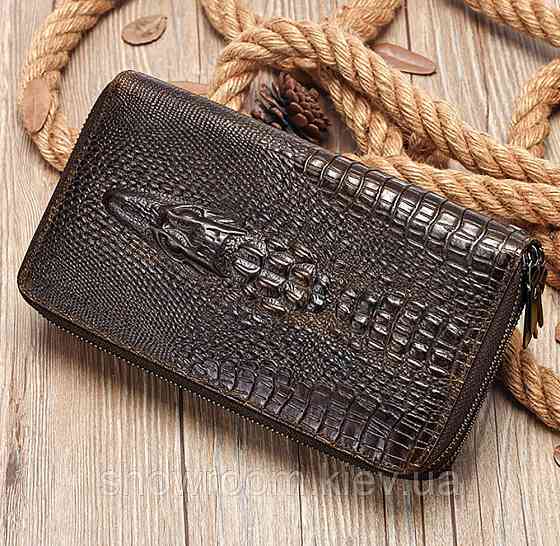 Мужской кожаный кошелек на два отделения Leather Collection (2402) Киев