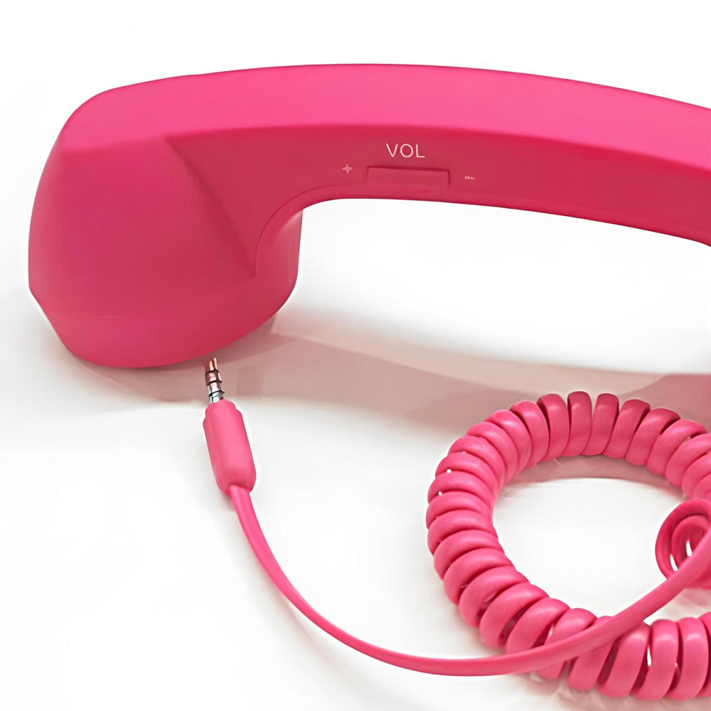 Гарнитура-трубка RESTEQ — розовая ретро-трубка для смартфона, телефонная гарнитура с разъемом 3.5 мм Киев - изображение 6