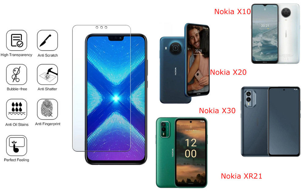 Защитное стекло NeoGlass для Nokia X10, Nokia X20, Nokia X30, Nokia XR21 – ультрапрозрачное и устойчивое Киев - изображение 4