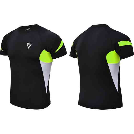 Рашгард із коротким рукавом RDX Lycra Green XL Каменское