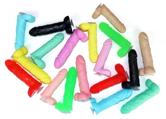 Крафтове мило-член із присоскою Чистий Кайф Violet size L натуральне Львів