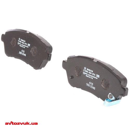 Гальмівні колодки Bosch дискові передні FORD/MAZDA/SUZUKI Fiesta/2/Justy/Swift'F 0986494574 Харків - фото 2