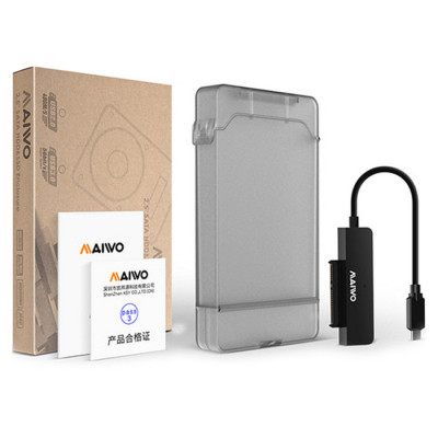 Кишеня зовнішня Maiwo USB3.1 GEN1 TypeC to HDD 2,5" SATA/SSD black (K104G2 black) Вінниця - фото 7