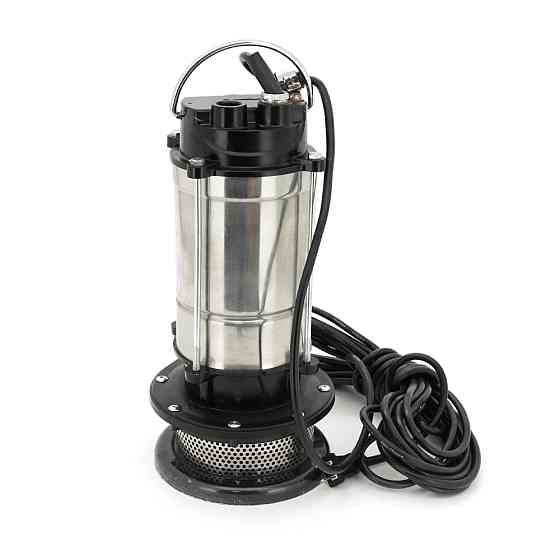 Погружающий насос, 750W, 220V, до 3 м3/ч, подъем до 20 м, 25мм, нержавеющая сталь, 400х230х230 мм, 6.8 кг. + переходник Киев