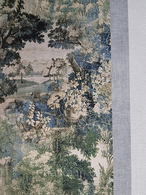 Шпалери вінілові на флізеліні AS creation Garda 1.06Х10.05 природа дерева зелені сині Київ - фото 3