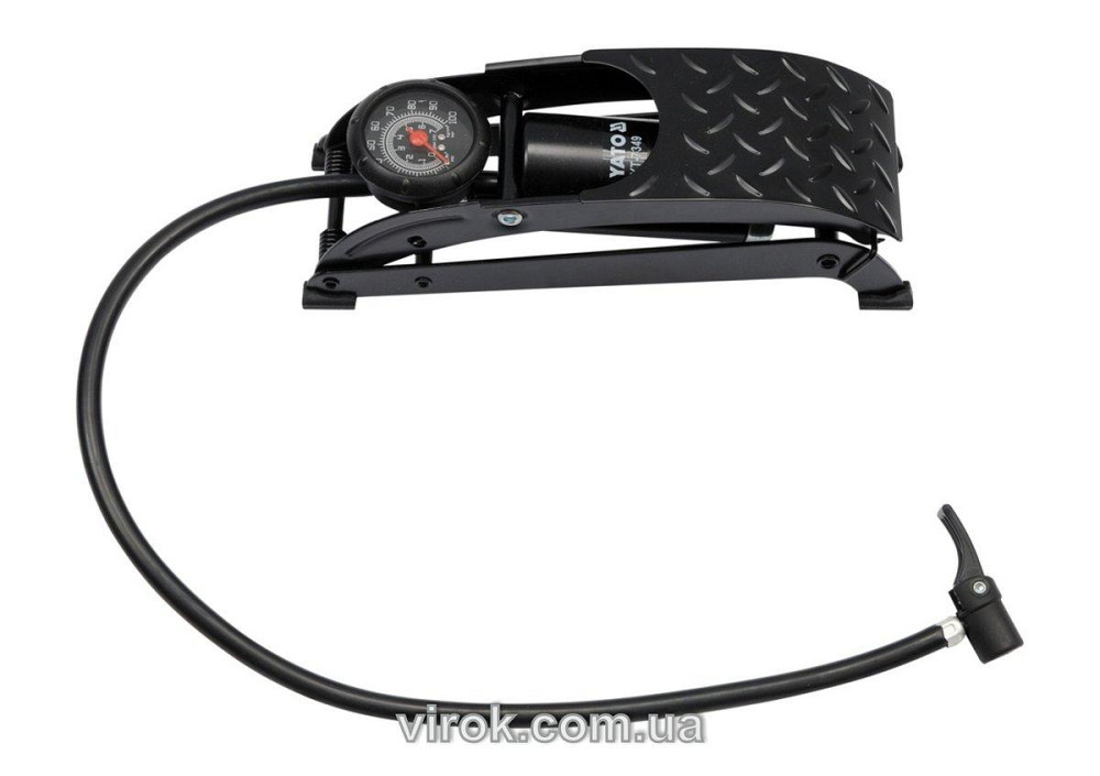 Насос ножний YATO з манометром [10] Одеса - фото 1