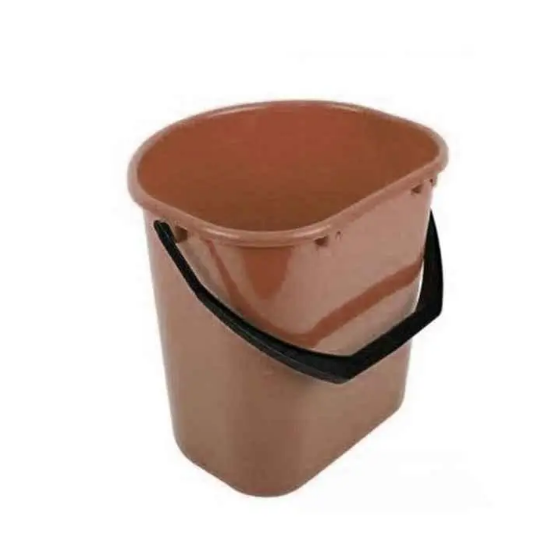 Відро пристінне 12л пластик 02 коричневий Ламела Житомир - изображение 1