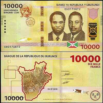 Burundi Бурунді 10 000 Francs 2018 UNC Полтава