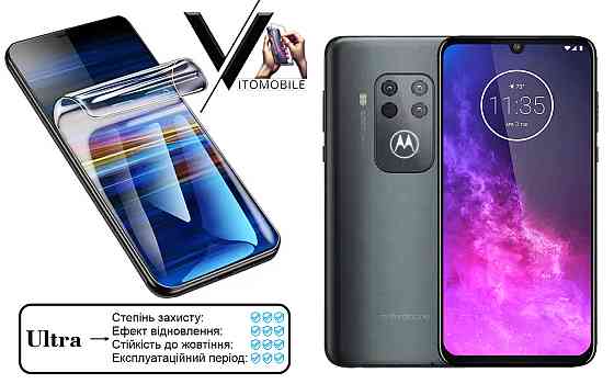 Поліуретанова плівка Ultra для Motorola One Zoom – мінімальна товщина, максимальний захист! Київ