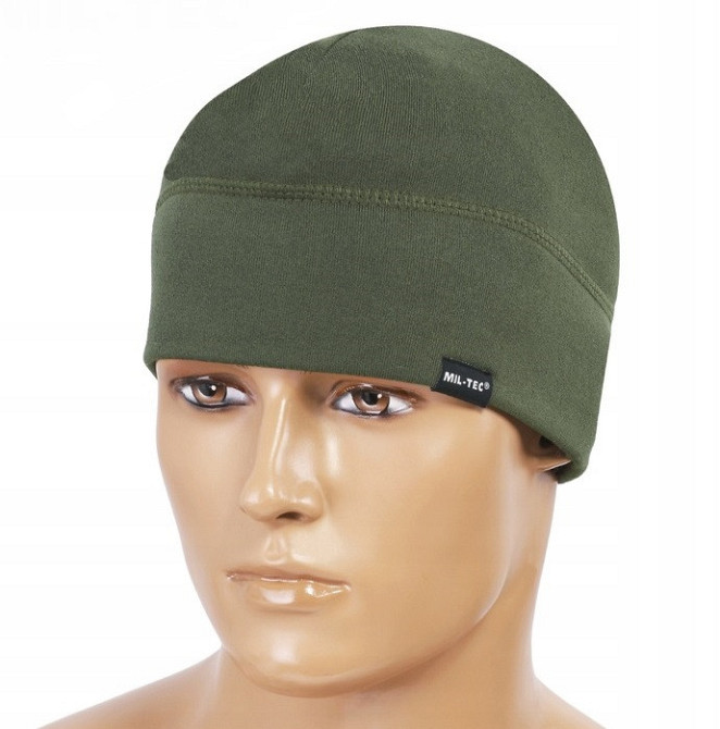 Універсальна Термоактивна Шапка біні зимова з флісу Mil-Tec від Sturm (12144101) Olive Нововолинськ - фото 9