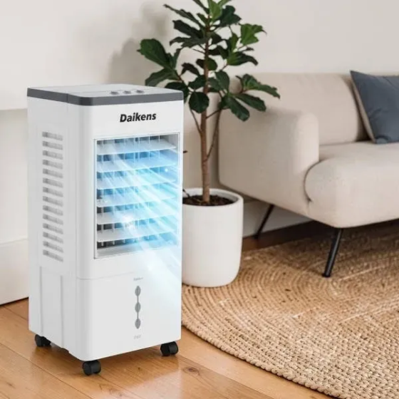 Охладитель воздуха напольный Daikens 3800W 10л увлажнитель вентилятор Белый Киев