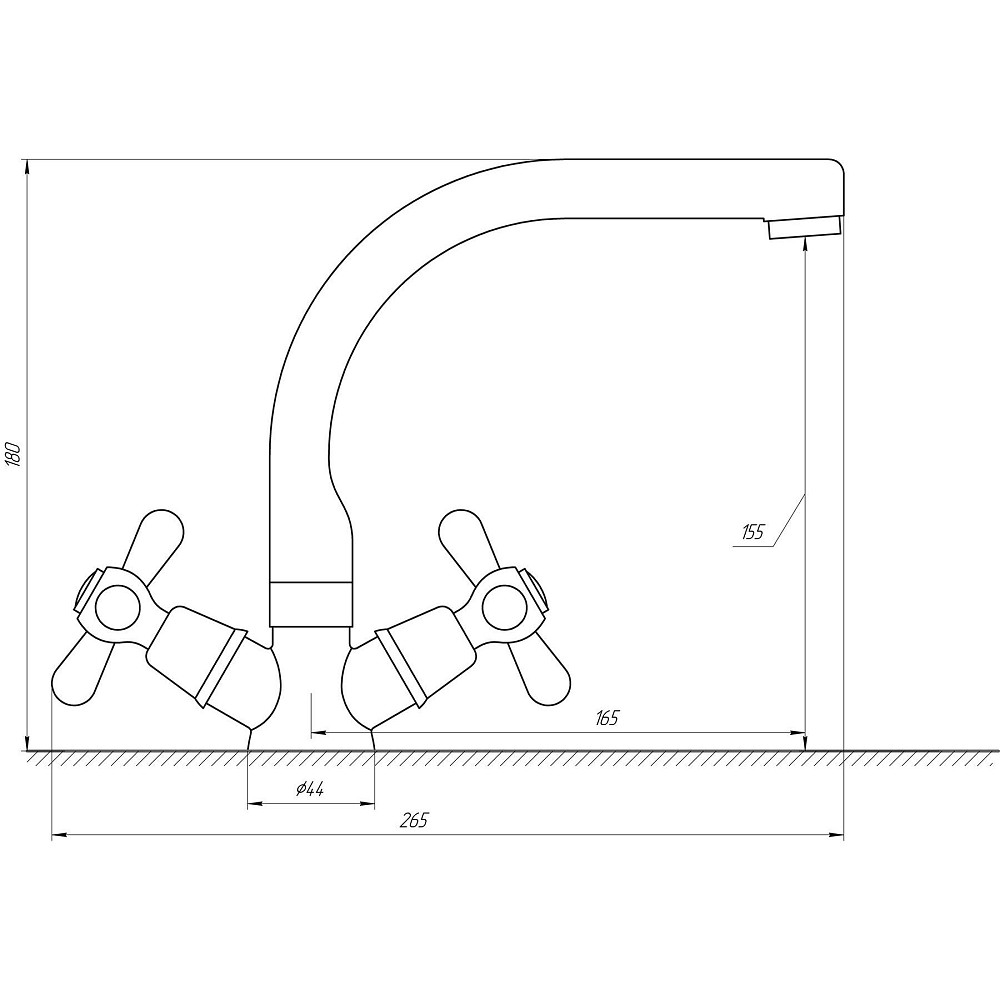 Змішувач для умивальника Globus Lux GB-SHARM-0104-06 Тернопіль - фото 4