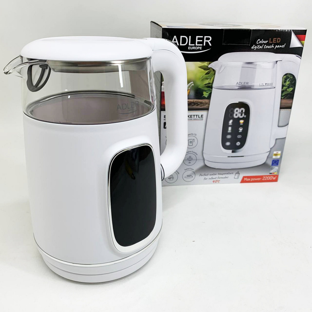 Чайник электро подсветка Adler AD 1305 1.7Л 2200Вт, Чайник с подсветкой и индикатором уровня воды VT-82 Львов - изображение 12