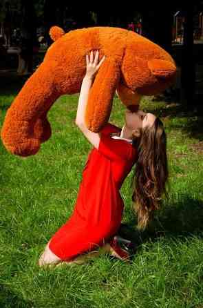 Плюшевий ведмедик М'яка іграшка Рафаель 120 см Коричневий Тернопіль