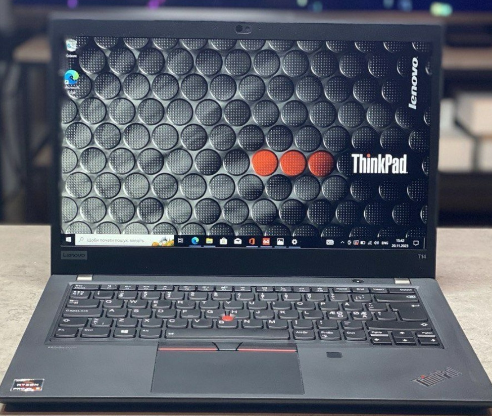 Ультрабук Lenovo ThinkPad T14 G2 Ryzen 5 5650 Pro 256Gb ssd 16Gb ram Київ - фото 1